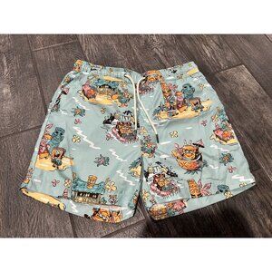 GENTLY USED OPPOSUITS "SPONGEBOB" SWIM TRUNKS- SIZE S